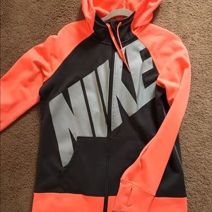 Nike long sleeve women's zip up size large