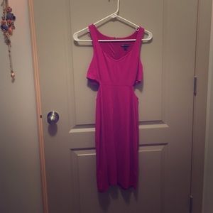 Pink cutout dress