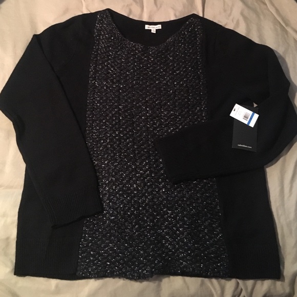 Fall Holiday sweater Black & Silver XL