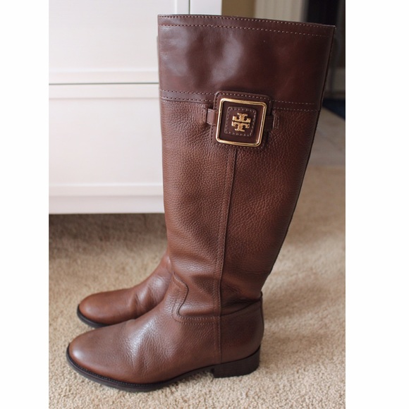 Tory Burch Leather Winter Boots - Picture 1 of 4