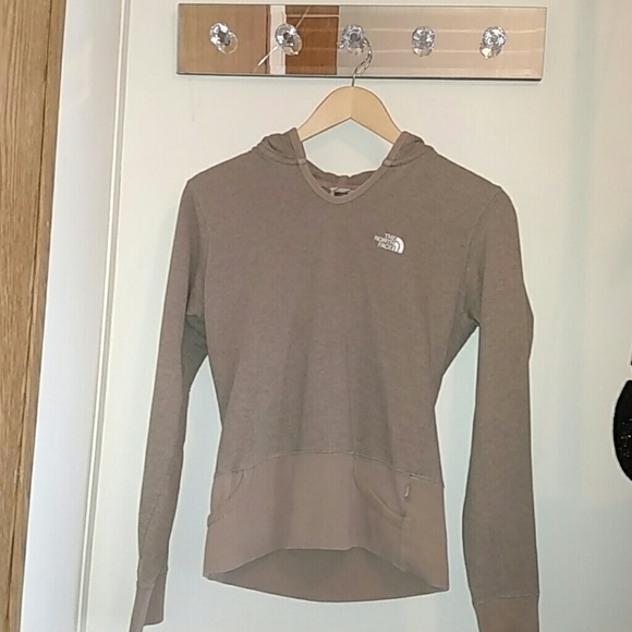 Tan North face hoodie