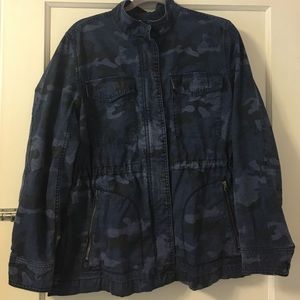 Blue Camo Utility Jacket