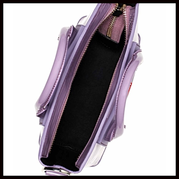 HUNTER ORIGINAL PATENT LEATHER MINI TOTE BAG - Picture 3 of 7