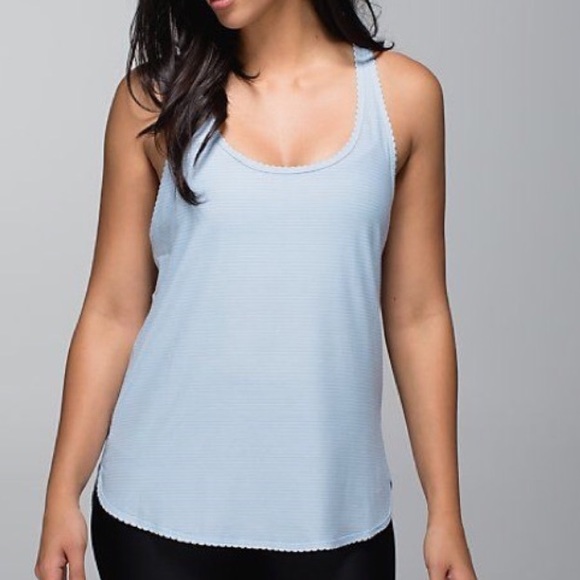 Lululemon 105f light blue singlet tank
