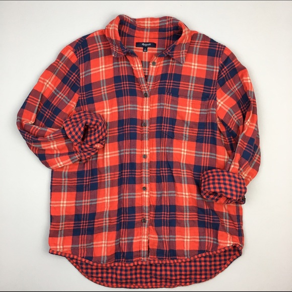 Madewell Tops - Madewell plaid lined shirt