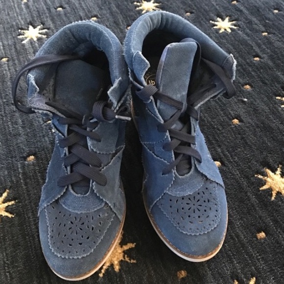 Denim Blue Jeffrey Campbell Wedge Sneaker