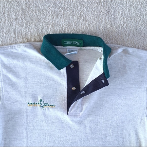 Vintage white collared polo shirt - Picture 2 of 3