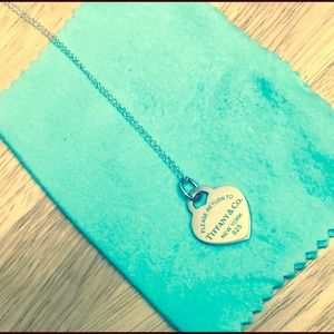 Return to Tiffany with Tiffany  blue inscription