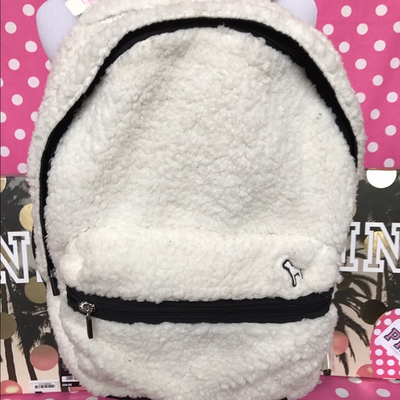 ?NWT VS PINK Sherpa campus backpack
