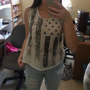 Vintage American Flag tank