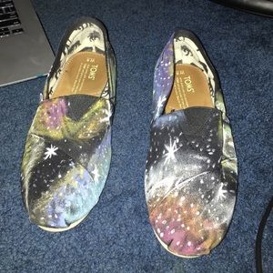 Hand painted galaxy toms
