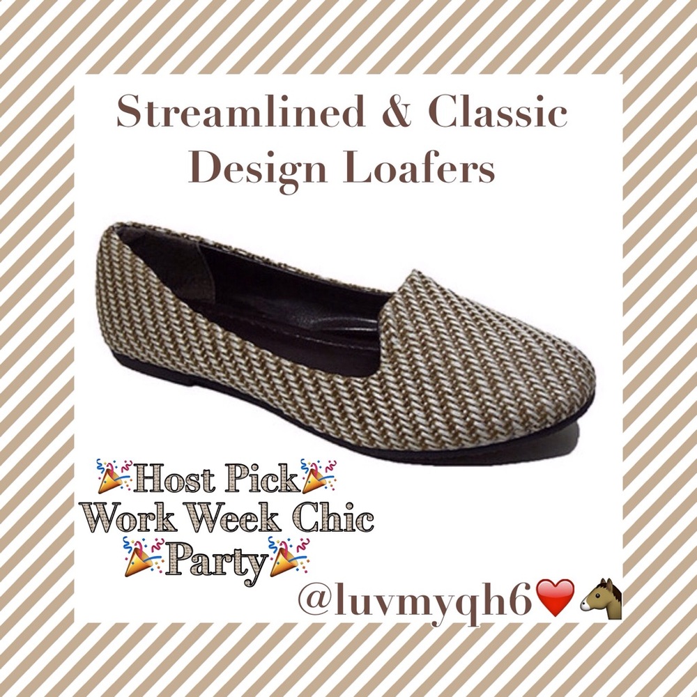 Stripe Loafer Flats🎉HP🎉