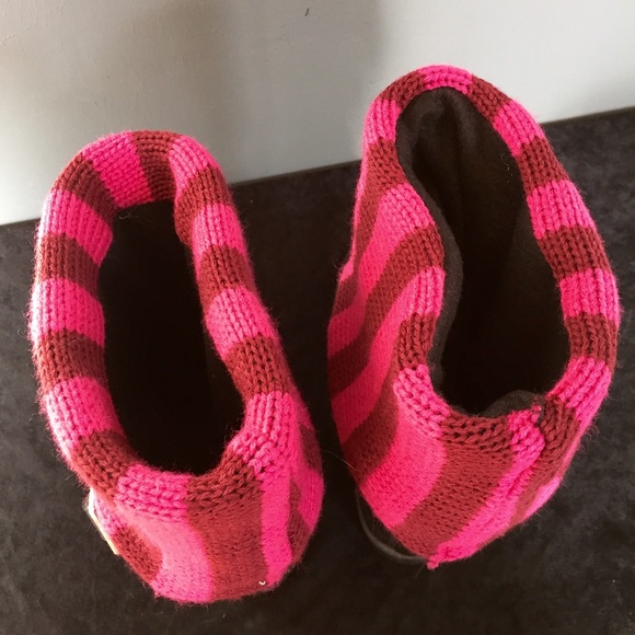 Pink Knit Fleece Boot Liners - Size 5 6 7 - Picture 2 of 4