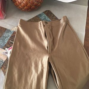 Gold American appearl high waisted pants