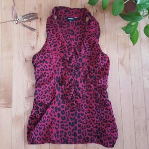 Express Pink Cheetah Tank