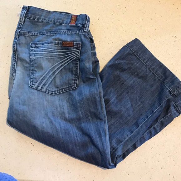FINAL SALE 7 for ALL MANKIND CROP JEANS