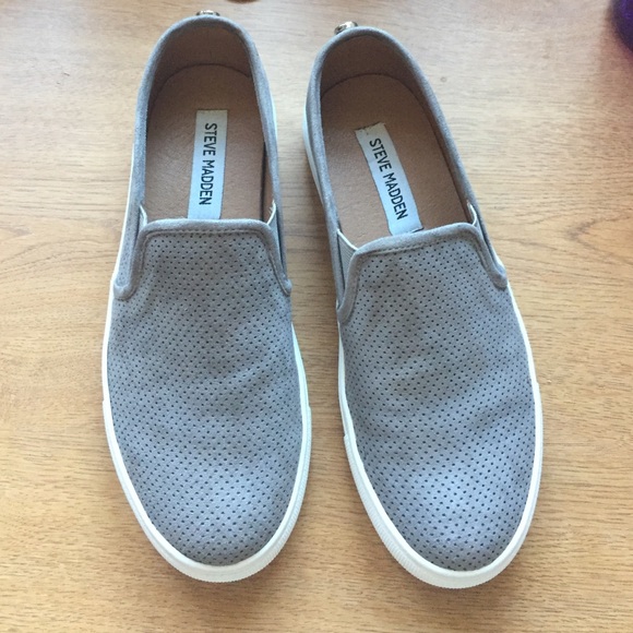 Steve Madden Gray suede espadrilles