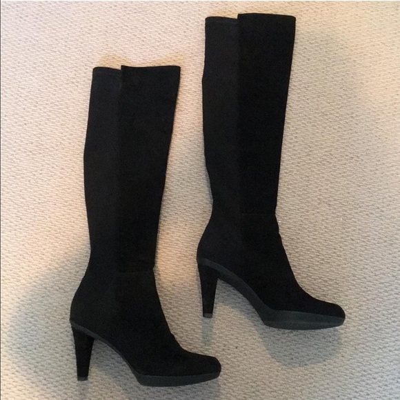Stuart Weitzman black suede knee high boots - Picture 3 of 3
