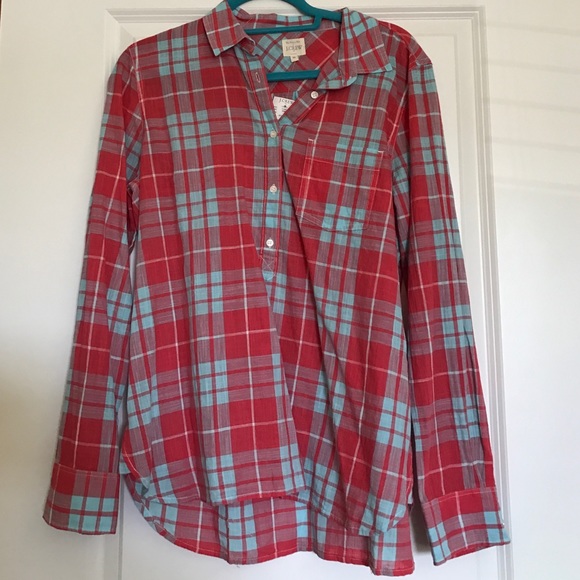 J. Crew Tops - Pink and blue J Crew top