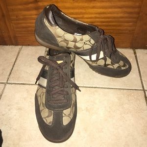 Brand new Brown Coach Sneakers. Sz 12