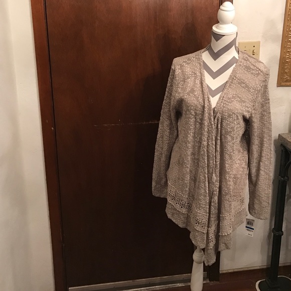 ➕Style and Co. Gray Cardigan-81 - Picture 4 of 4