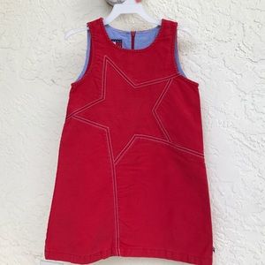 TOMMY, toddler 4T red STAR dress