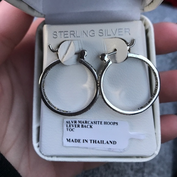 Sterling silver hoop earrings!