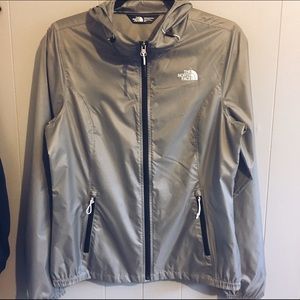 Gray North Face Cyclone Windbreaker