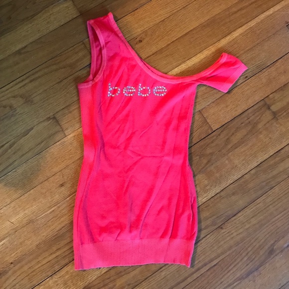 Bebe one shoulder shirt sz xs