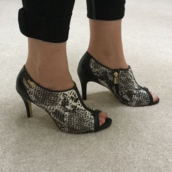 Calvin Klein Peep Toe Booties