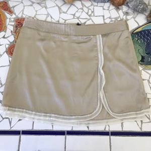 ALICE+OLIVIA, Women's size M, tan silk skirt
