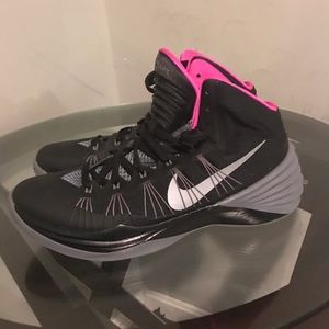 Black and pink hyperdunks