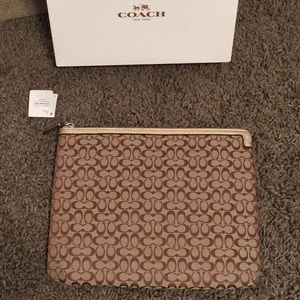 Coach Signature Tablet Sleeve NWT