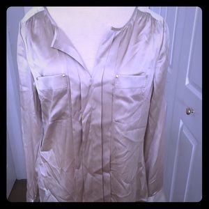 Gold silk blouse