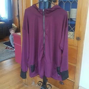 Purple workout jacket