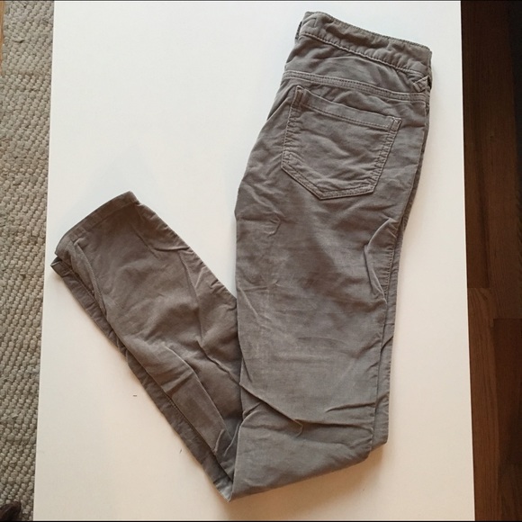 Gray corduroy