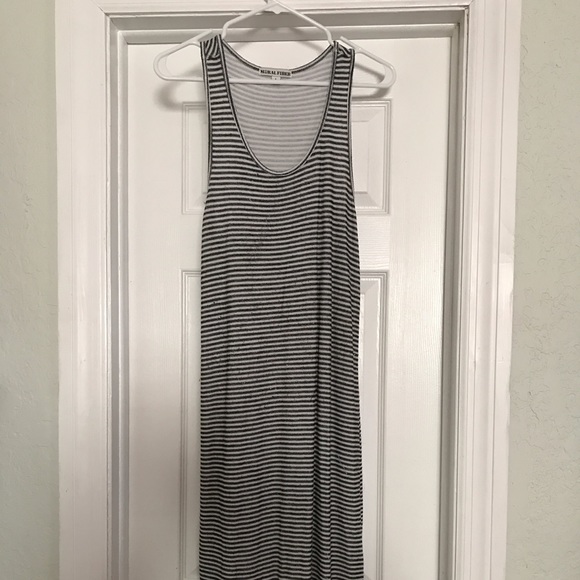 Stretchy Striped Bodycon Dress - Size L