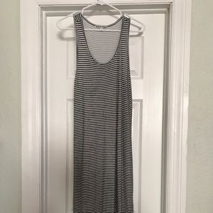 Stretchy Striped Bodycon Dress - Size L