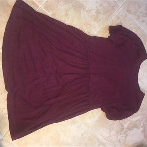 Dark red/ burgundy baby doll dress