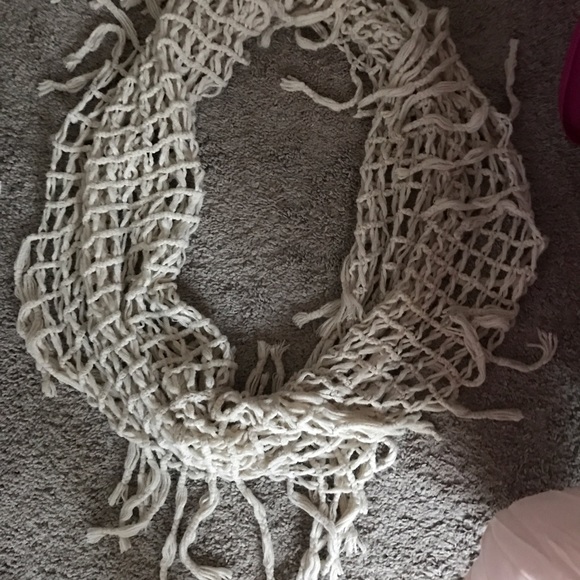 Tan Fringe Scarf