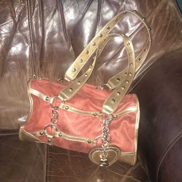 KATHY gold small shoulder purse