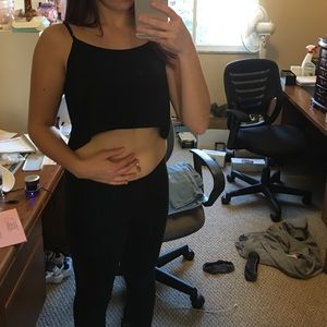 Black crop top