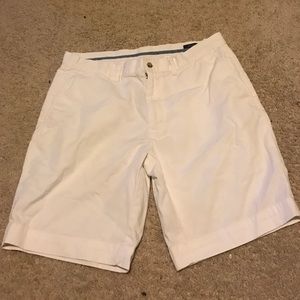 White polo shorts