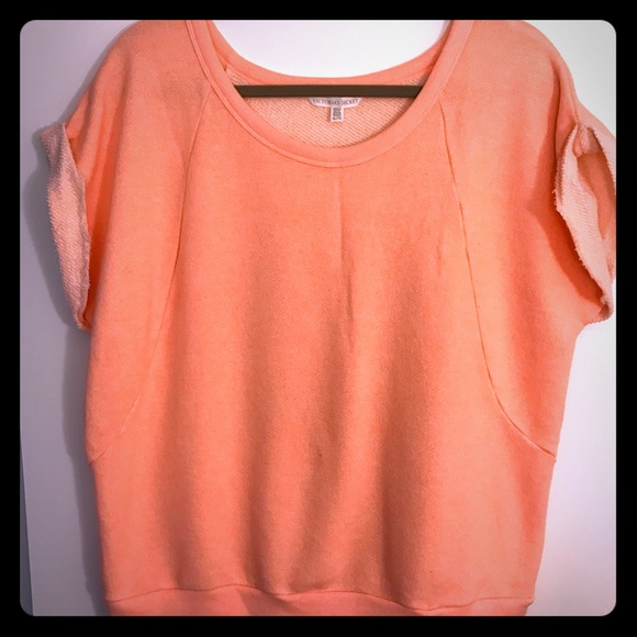 NWOT VS Coral Terry Short Sleeve Top