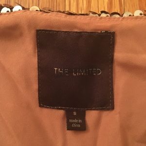 The Limited Jackets & Coats - The Limited Gold Sequin Jacket With Pockets The Limited Jackets & Coats - The Limited Gold Sequin Jacket With Pockets