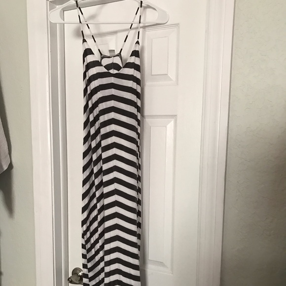 Stripe Maxi Dress - Size Small