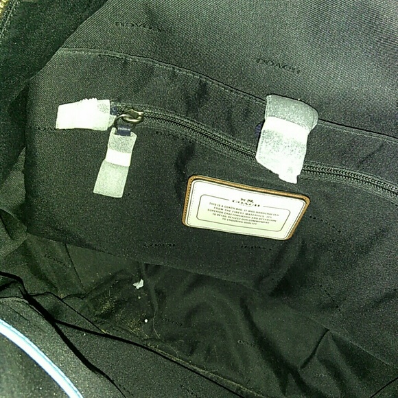 custom blue gary baseman large coach backpack