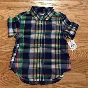 Ralph Lauren plaid button up set