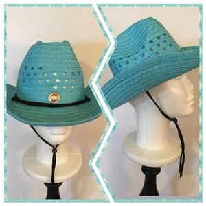 Boutique Accessories - ๐ Turquoise Cowboy Hat, NWOT Boutique Accessories - ๐ Turquoise Cowboy Hat, NWOT