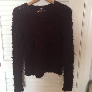 Free People purple fuzzy sweater size small